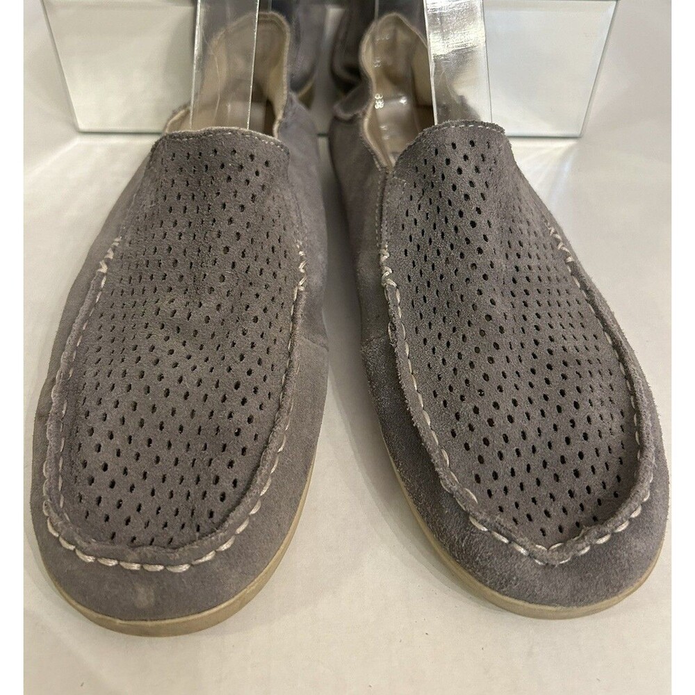 OluKai Nohea Perf Gray Suede Leather Loafer Slip-on Shoes Women’s Size 9.5 - Picture 3 of 9